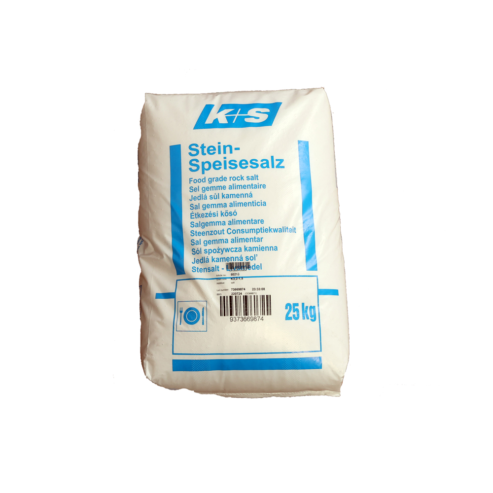 K+S jedlá kamenná sůl hrubá 3,2-1,5mm, 25kg